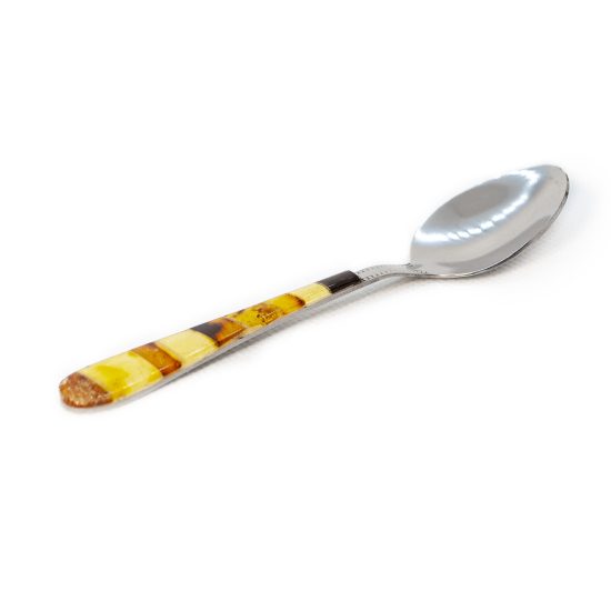 Spoon with Amber Elements, 11.5 cm