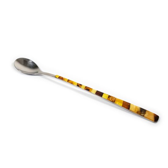 Spoon with Amber Elements, 22 cm