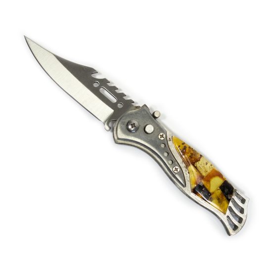 Amber Folding Pocket Knife, 9 cm
