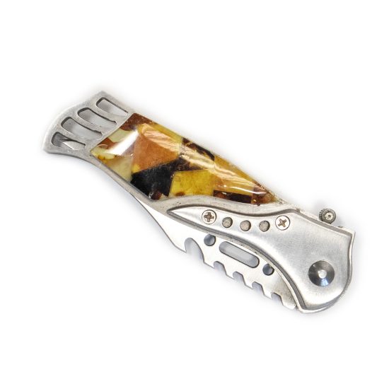 Amber Folding Pocket Knife, 9 cm