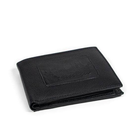 Men's Wallet from Genuine Leather, Latvia, Black, 10 x 13 cm