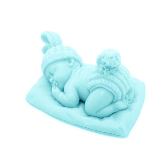 Aromatic Soap - Sleeping Baby, Celeste blue color