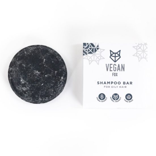 Black Charcoal Solid Shampoo Bar for Oily Hair, 58 g