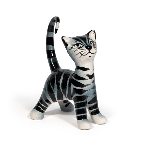 Ceramic Cat Figure, 19 cm