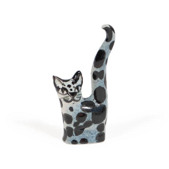 Ceramic Cat Figure, 6.5 cm