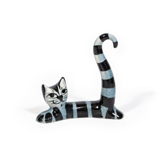 Ceramic Cat Figure, 7.5 cm