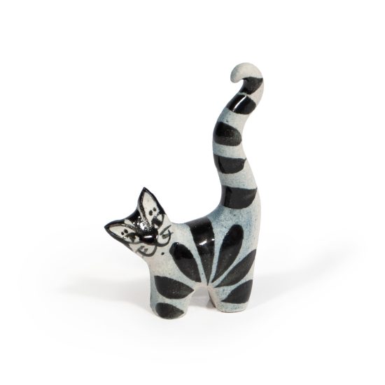 Ceramic Cat Figure, 7 cm