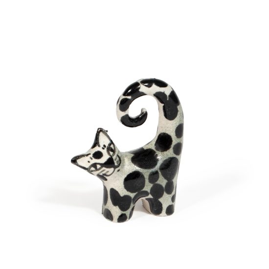Ceramic Cat Figure, 5.5 cm