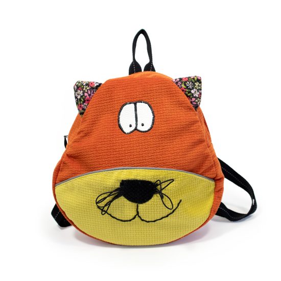 Kids Backpack – Cat, Orange