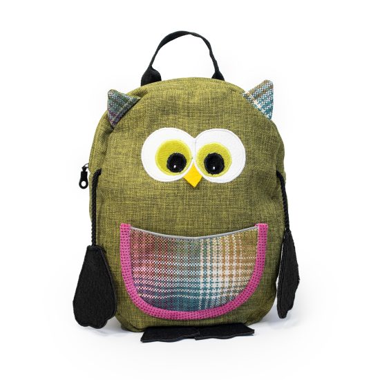 Kids Backpack - Owl, Olive