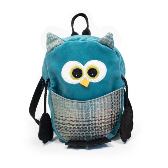 Kids Backpack – Owl, Small size, Turquoise