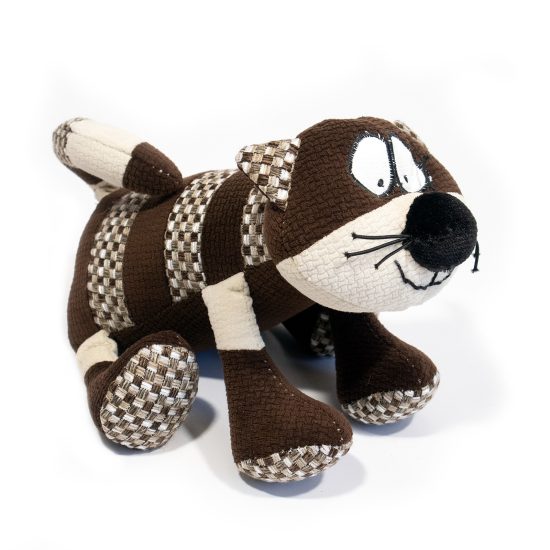 Soft Toy - Striped Cat, Small size, Brown
