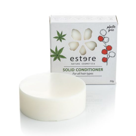 Solid Conditioner Bar with Peppermint Essential Oil, 50 g