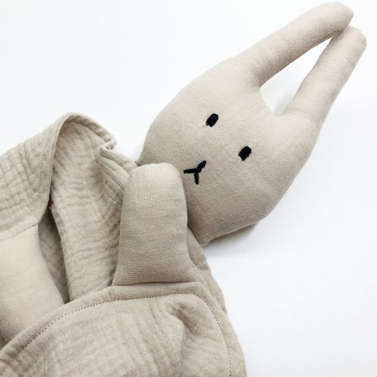 Rabbit Security Blanket for Babies, 39x29 cm, Beige