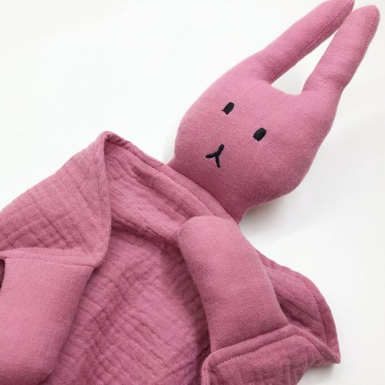 Rabbit Security Blanket for Babies, 39x29 cm, Pink