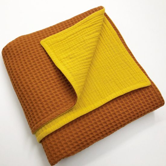 Waffle Blanket, Bi-Color, 70x100 cm