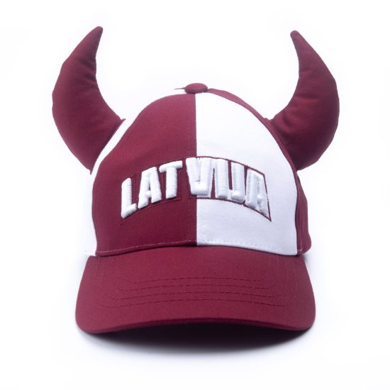 Baseball Cap LATVIJA with Horns, Two-color