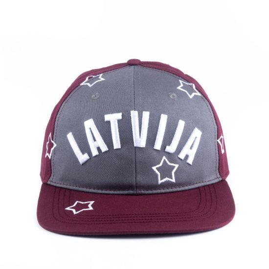 Baseball Cap LATVIJA with Stars, Two-color