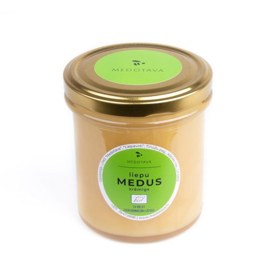 BIO Creamed Honey from Linden Flowers, 430 g