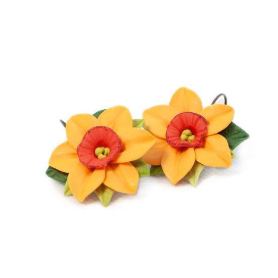 Flower Leverback Earrings – Daffodils