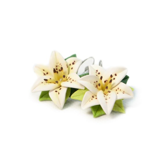 Flower Leverback Earrings – Lilies