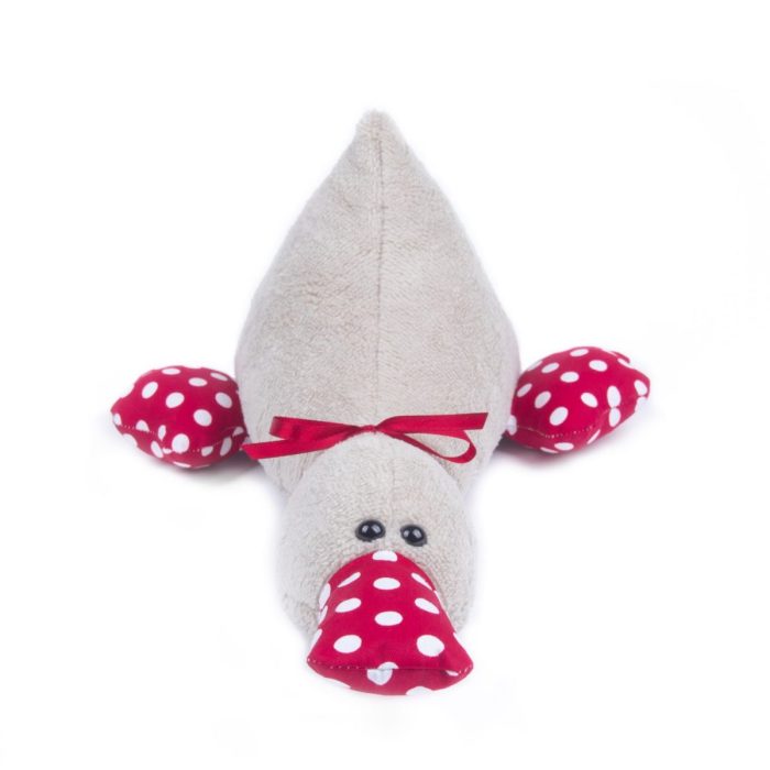 Little duck with red ribbon - sleeping toy