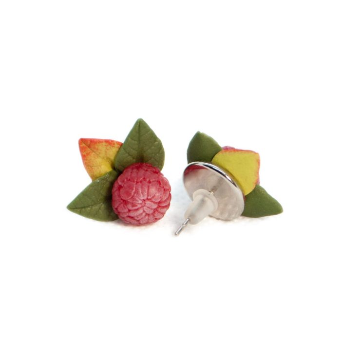 Stud earrings – raspberries