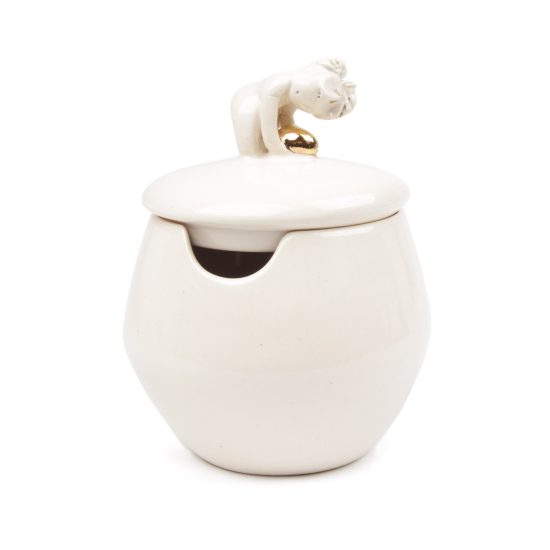 Ceramic Sugar Bowl "Heavy Love", 160 ml