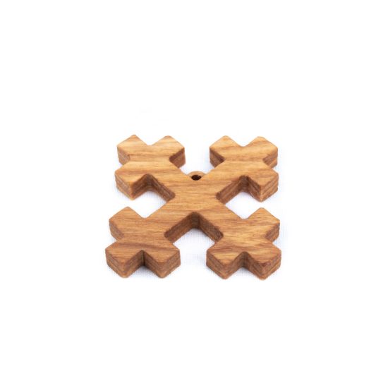 Latvian Ethnographic Symbol - The Cross of Mara, 7 cm
