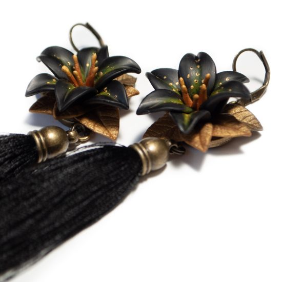 Flower Tassel Earrings – Lilies