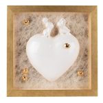 Framed Ceramic Wall Decor "Heart Full of Love", 20x20 cm