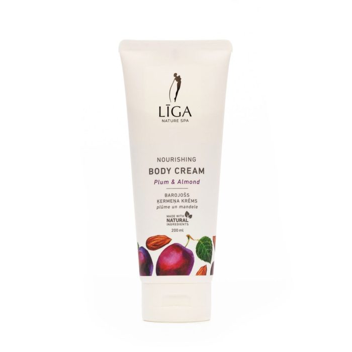 Nourishing body cream - plum and almond, 200 ml