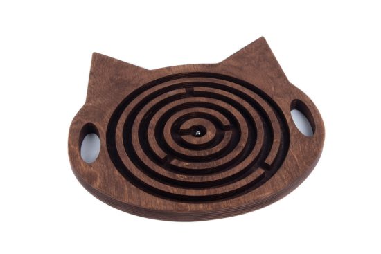 Handheld Wooden Labyrinth for Kids - Cat