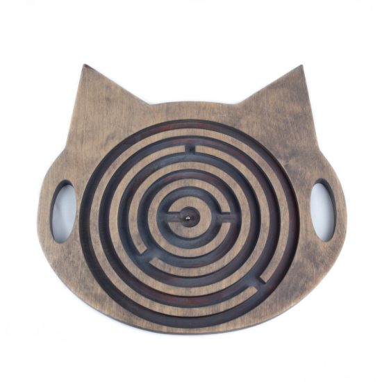 Handheld Wooden Labyrinth for Kids - Cat