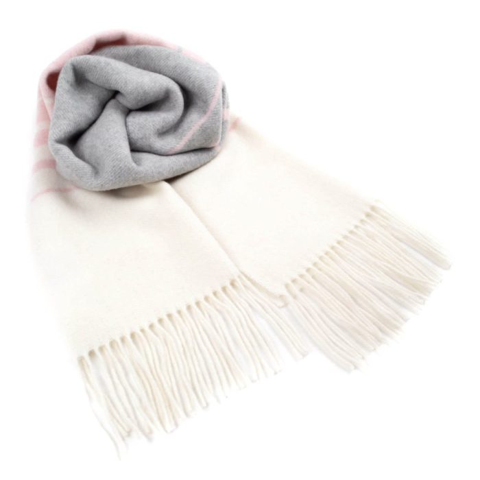 Merino wool scarf with pattern, multi-color, 34x200 cm