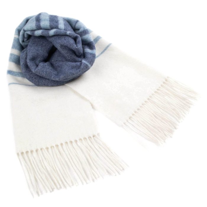 Merino wool scarf with pattern, multi-color, 34x200 cm