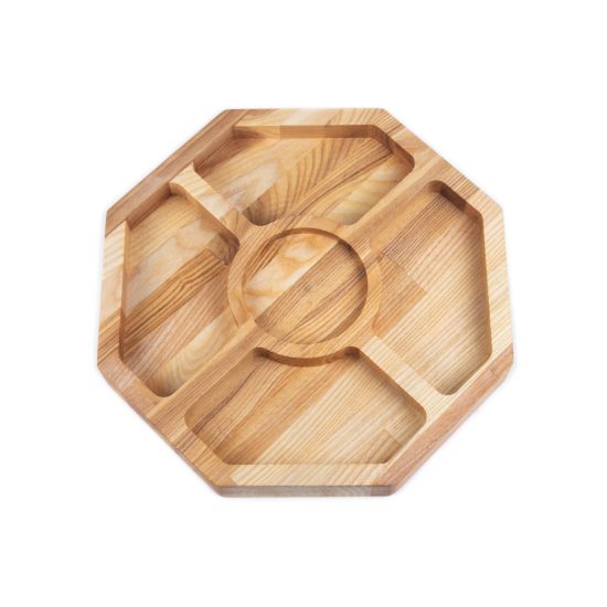Solid wood Snack Dish, Octagon, 29 x 29 cm