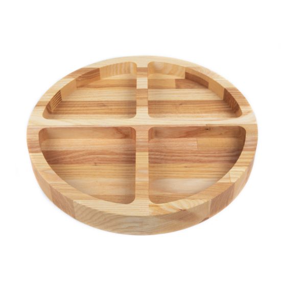Solid Wood Snack Platter, Round, ⌀ 29 cm