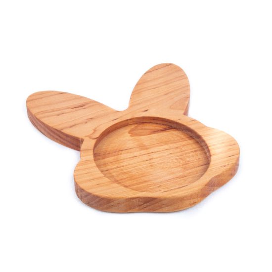 Wooden Snack Dish for Kids - Bunny