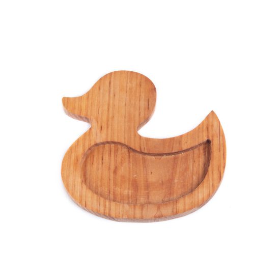 Wooden Snack Dish for Kids - Duck