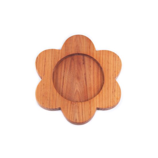 Wooden Snack Dish for Kids - Flower