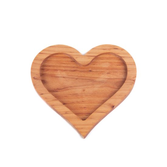 Wooden Snack Dish for Kids - Heart