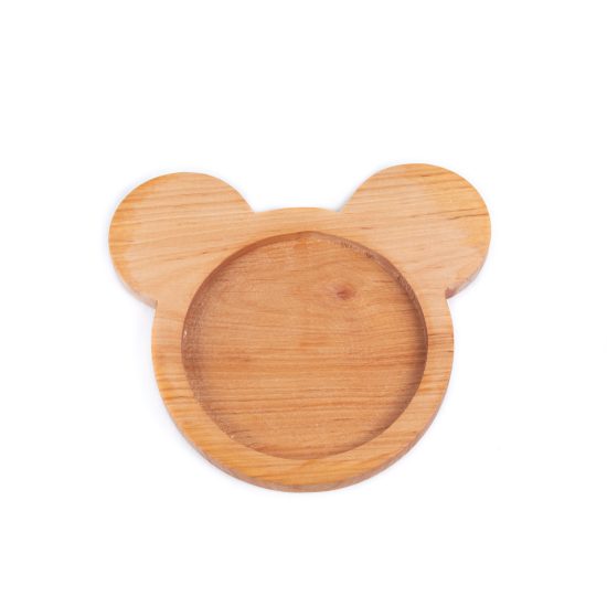 Wooden Snack Dish for Kids - Bear
