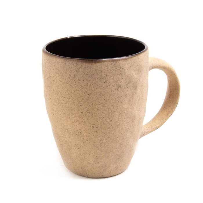 Ceramic mug, beige, 500 ml