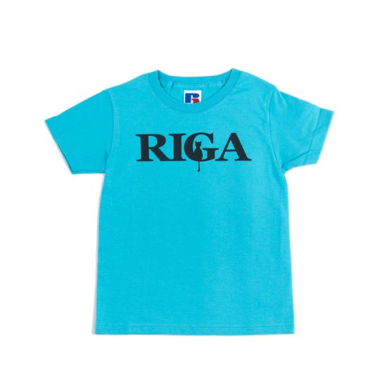 Kids T-shirt "RIGA" with Black Cat, Digital Print