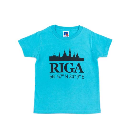 Kids T-shirt "RIGA" with Coordinates, Digital Print