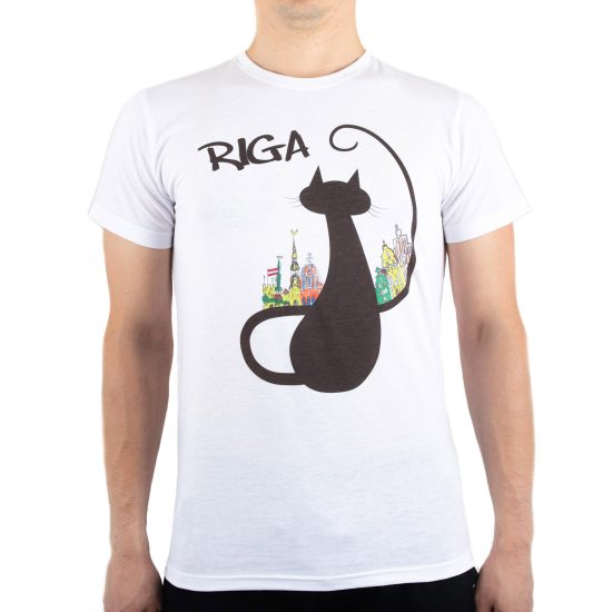 Men’s T-shirt “Riga - Black Cat”