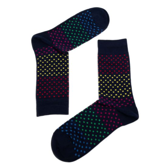 Cotton Socks - Colorful Squares