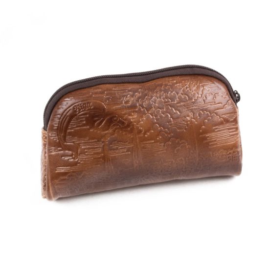 Genuine Leather Makeup Bag - Rīga, 12x19 cm