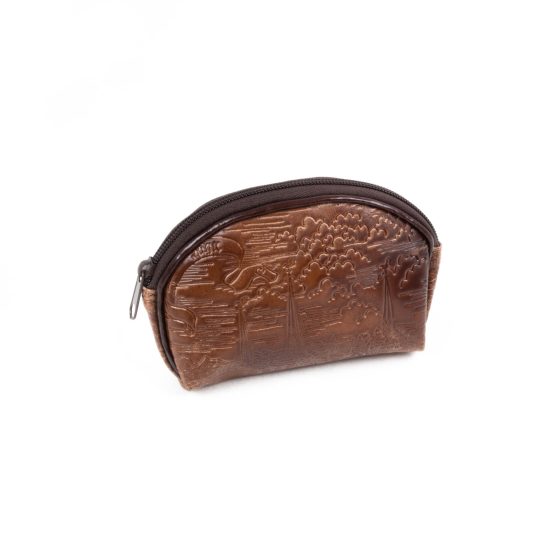 Genuine Leather Makeup Bag - Riga, 10.5x16 cm